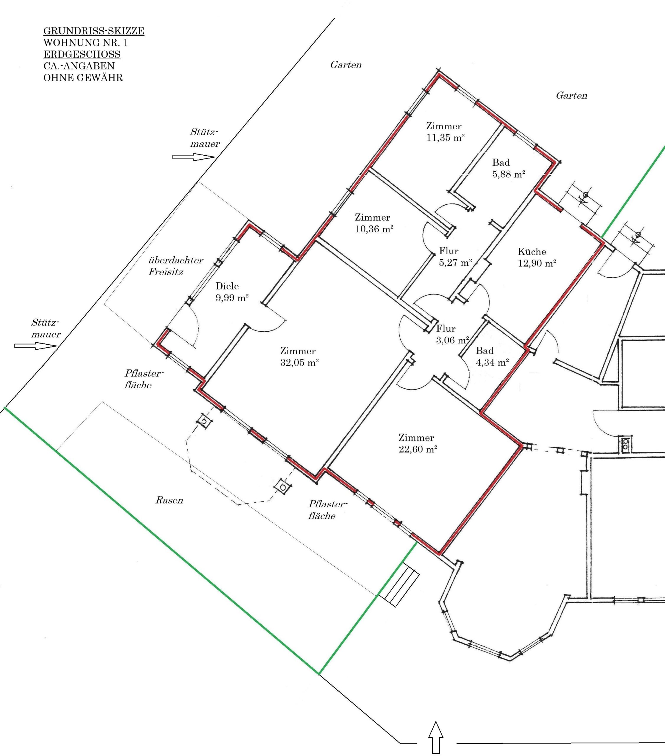 Grundriss WE 1 Exposé Grundriss WE 1 Exposé
